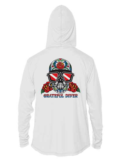 Grateful Diver Sugar Skull UV Hoodie