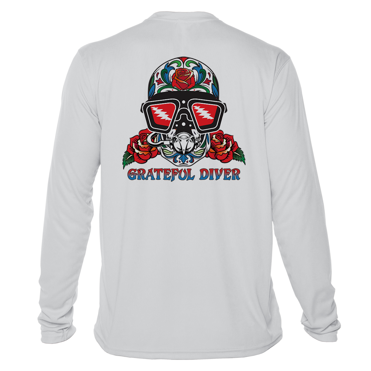 Sugar Skull UPF 50+ Long Sleeve Shirt | Grateful Diver