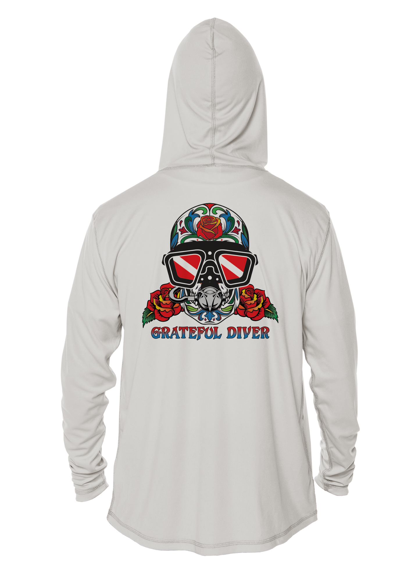 Grateful Diver Sugar Skull UV Hoodie
