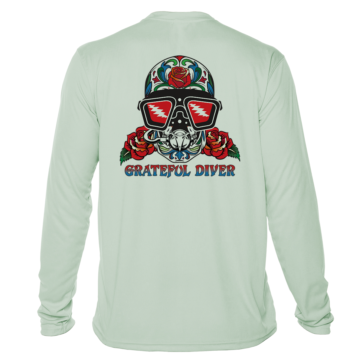 Sugar Skull UPF 50+ Long Sleeve Shirt | Grateful Diver