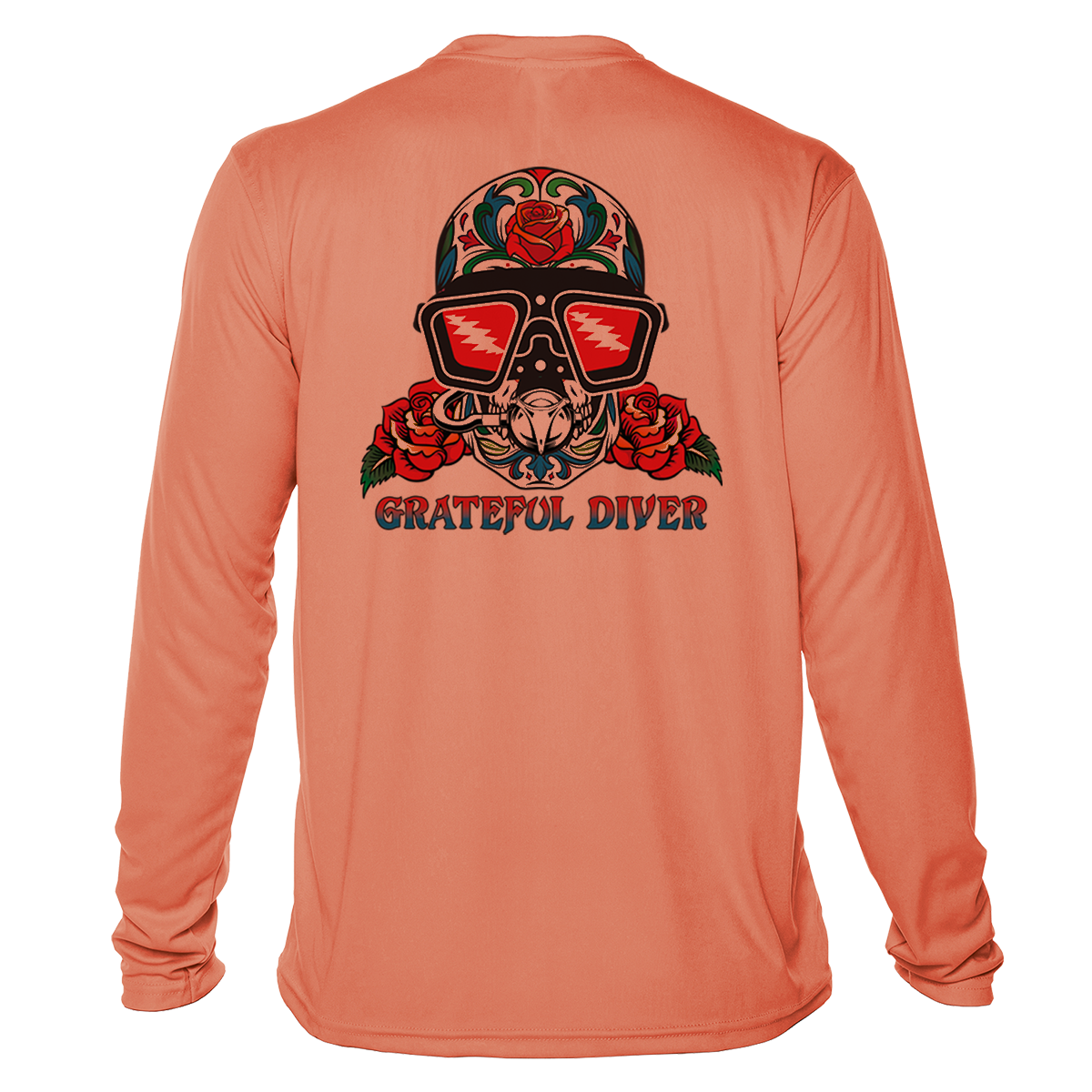 Sugar Skull UPF 50+ Long Sleeve Shirt | Grateful Diver