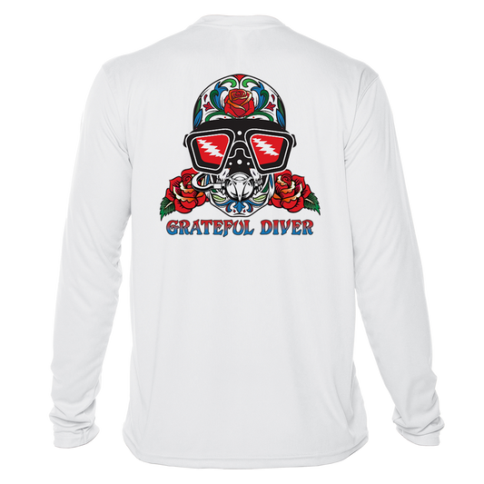 Sugar Skull UPF 50+ Long Sleeve Shirt | Grateful Diver