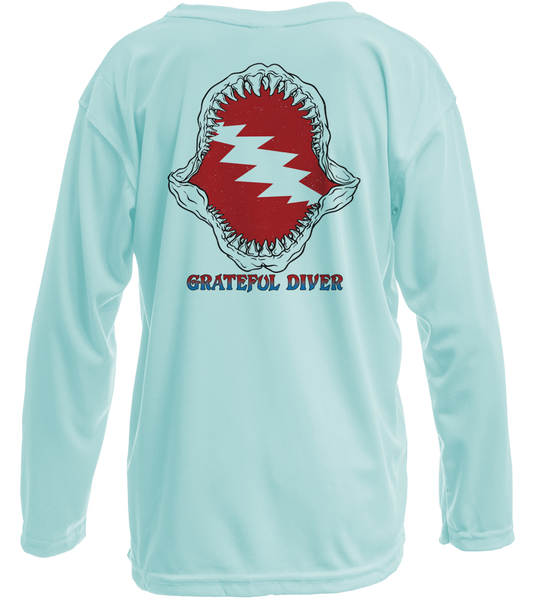 Grateful Diver Shark Lovers UV Shirt - Youth