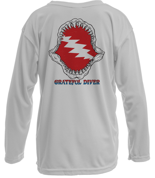 Grateful Diver Shark Lovers UV Shirt - Youth