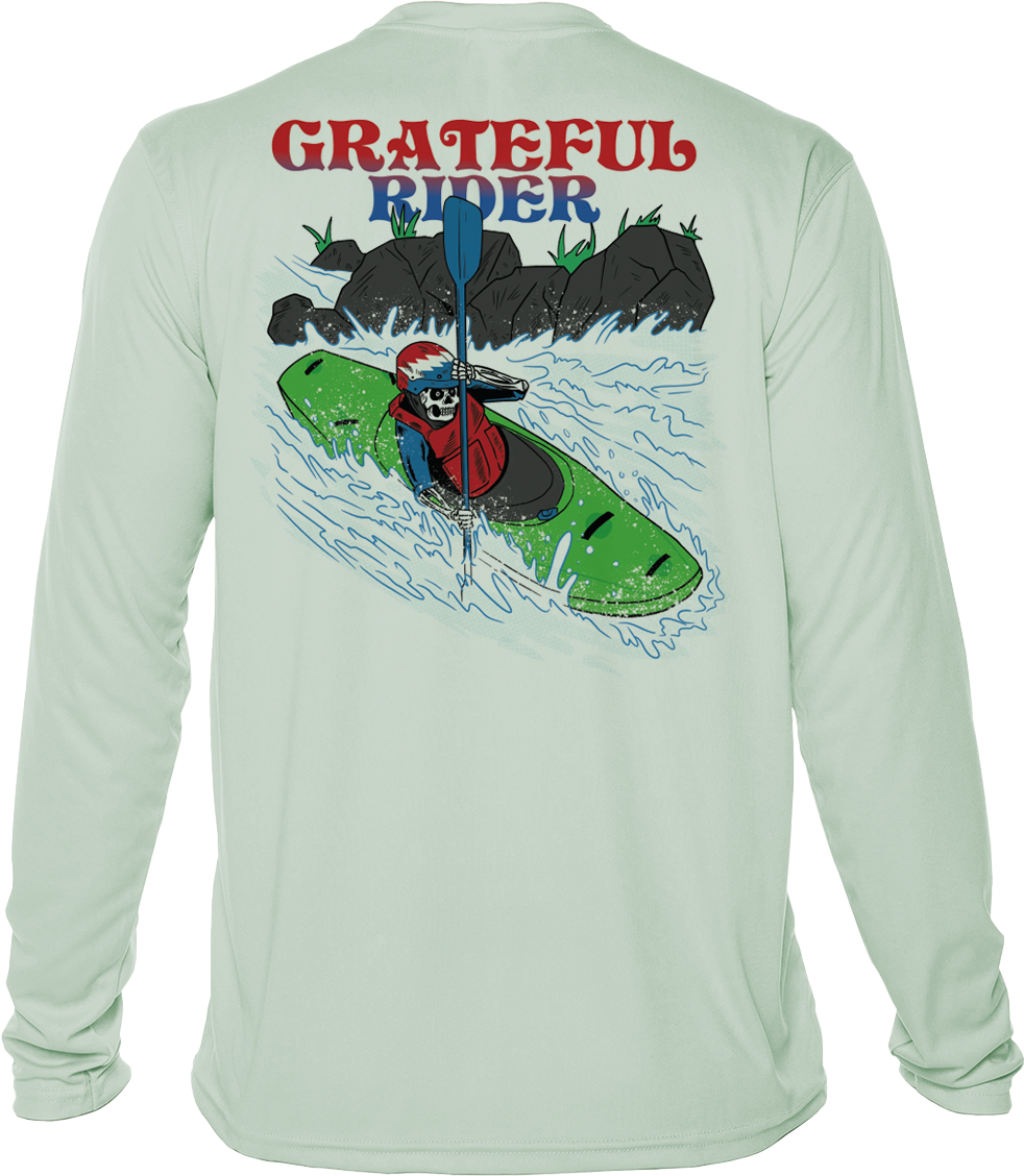 Grateful Rider Whitewater Kayaking UV Shirt