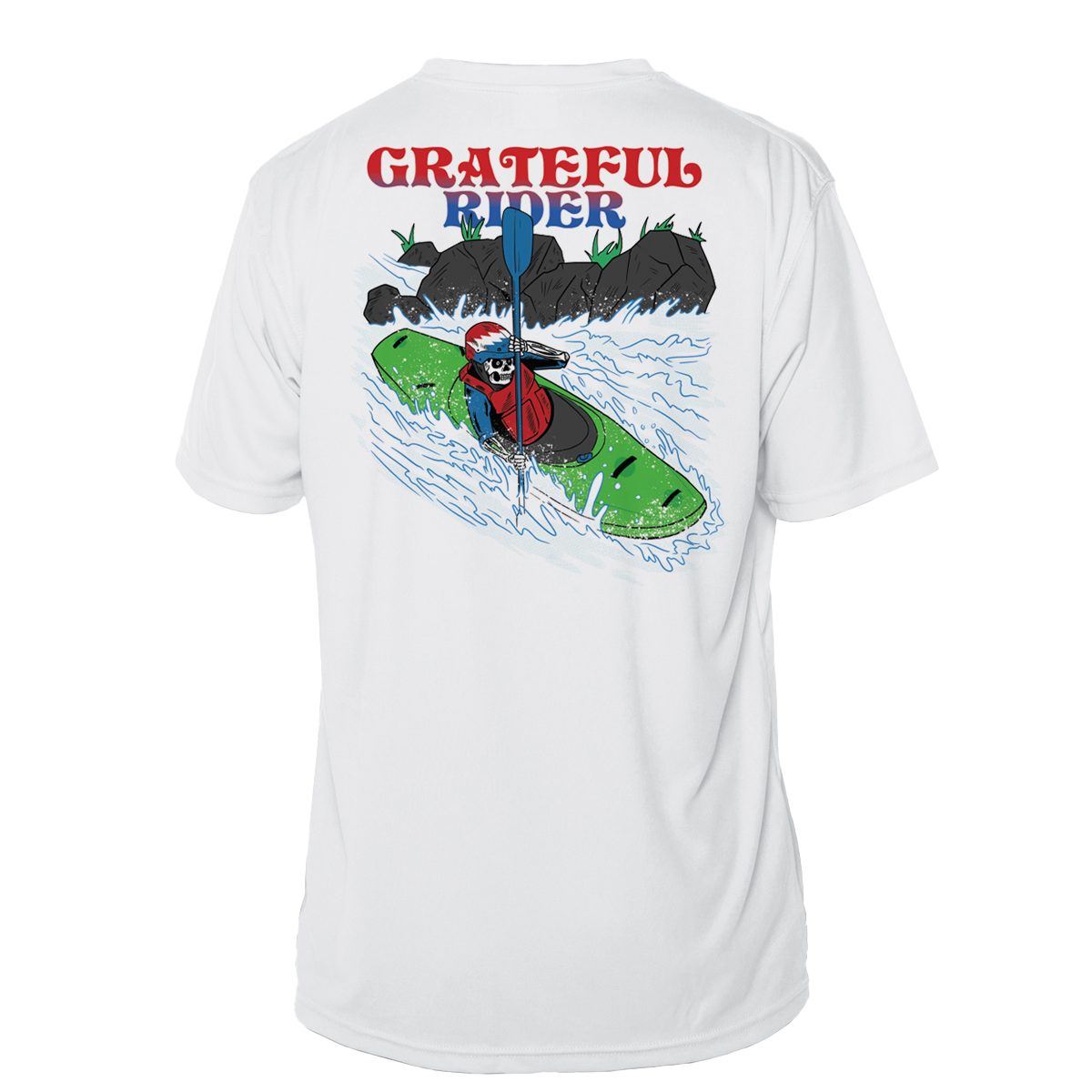 Grateful Rider Whitewater Kayaker Short Sleeve UV Shirt