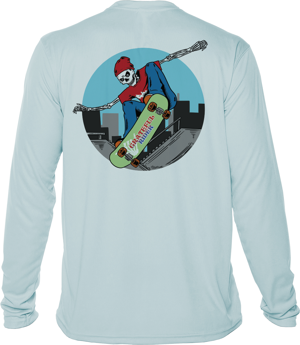 Grateful Rider Skateboarder UV Shirt