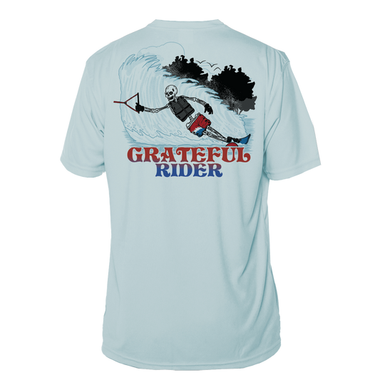 Grateful Rider Slalom Skier Short Sleeve UV Shirt