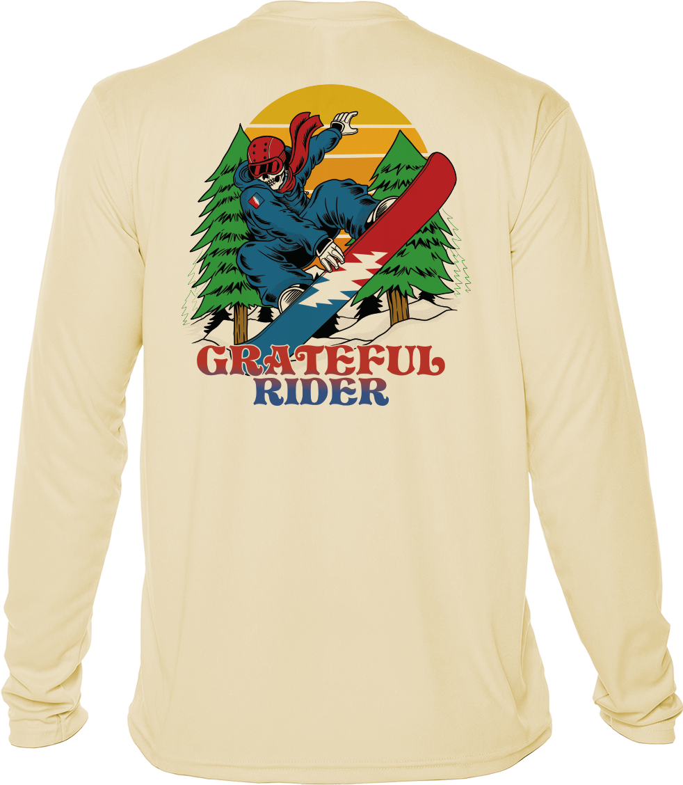 Powder Grab UPF 50+ Long Sleeve Shirt | Grateful Rider