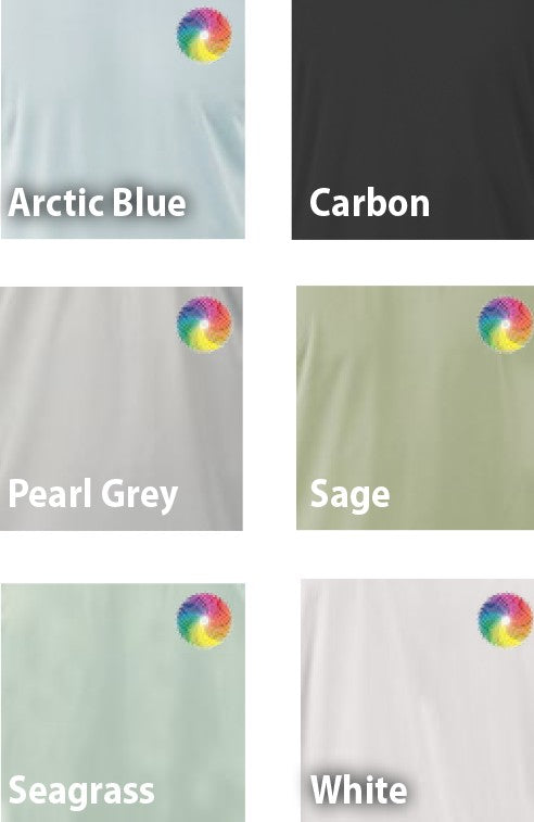 color swatches for Grateful Diver Long Sleeve UV Shirt Hoodie for custom orders