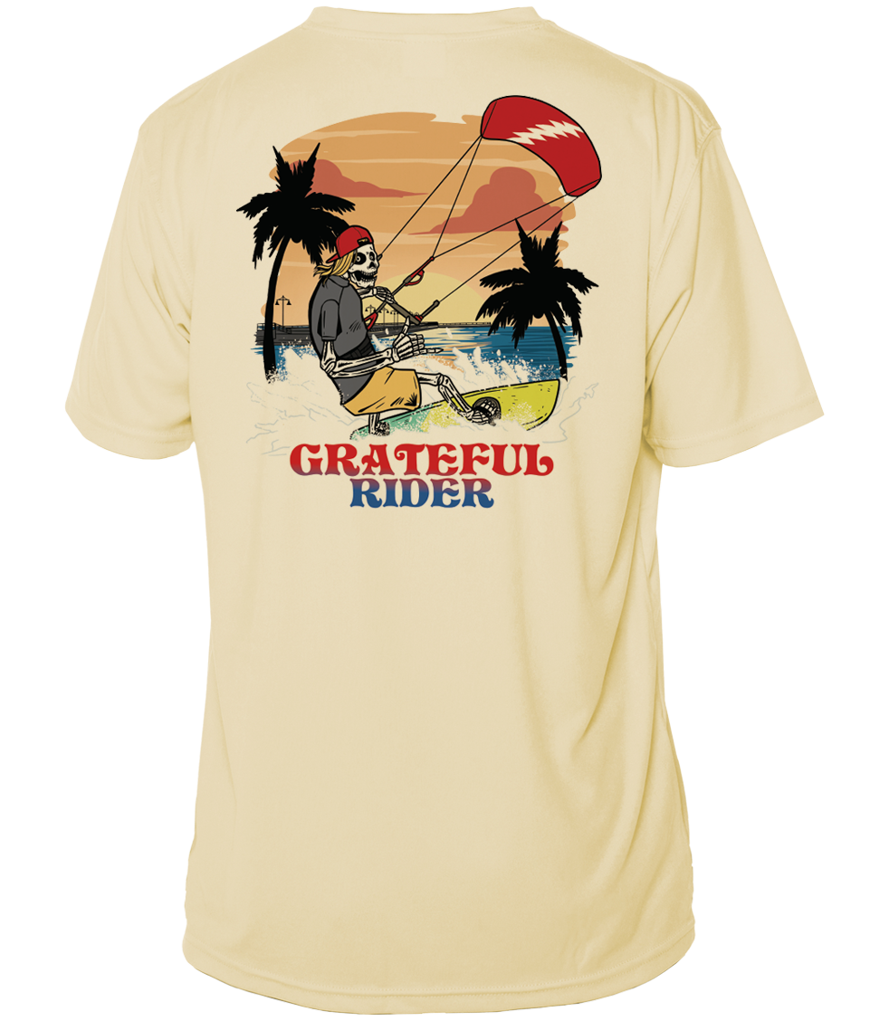Grateful Rider Kiteboarder Short Sleeve UV Shirt