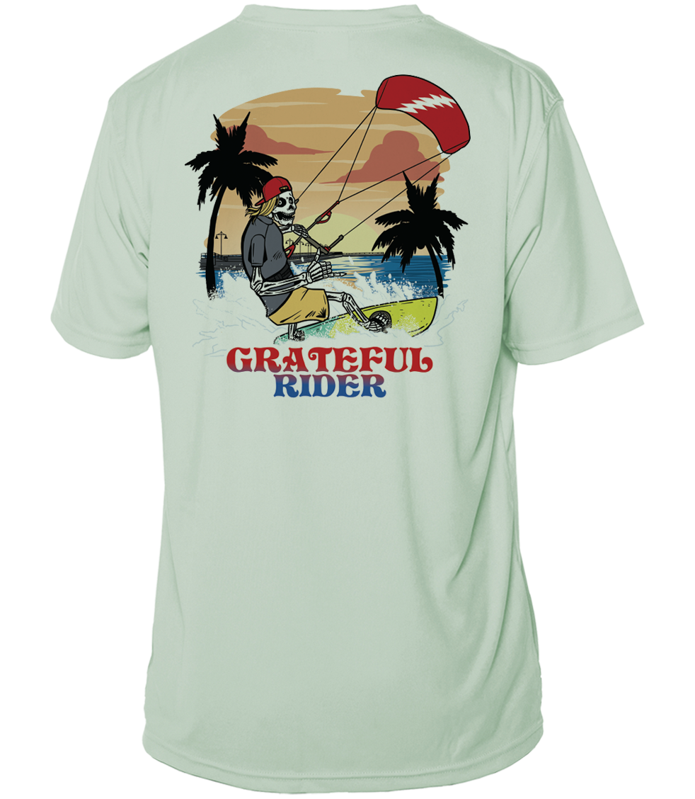 Grateful Rider Kiteboarder Short Sleeve UV Shirt