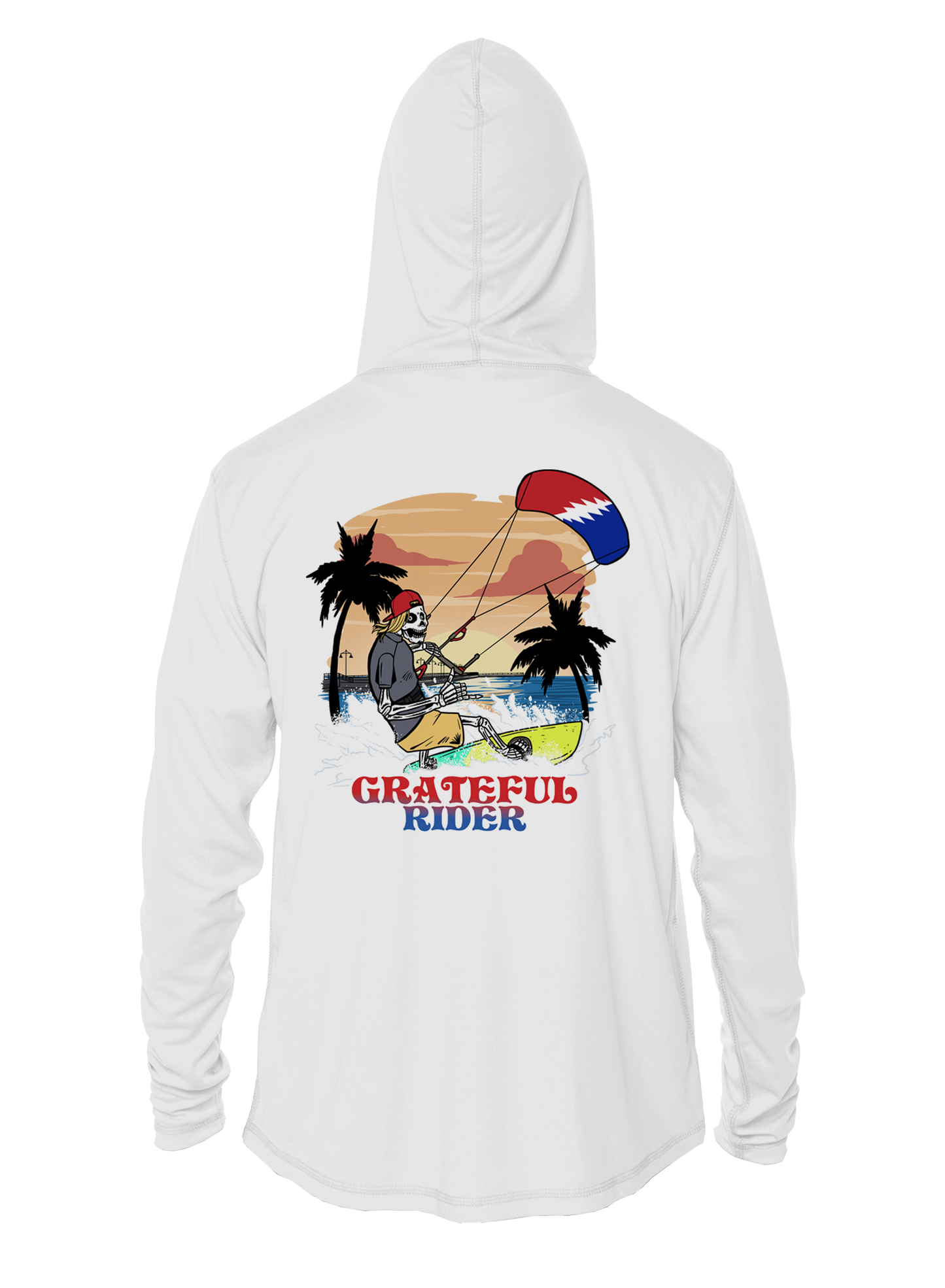 Sunset Kite UPF 50+ Performance Hoodie | Grateful Rider