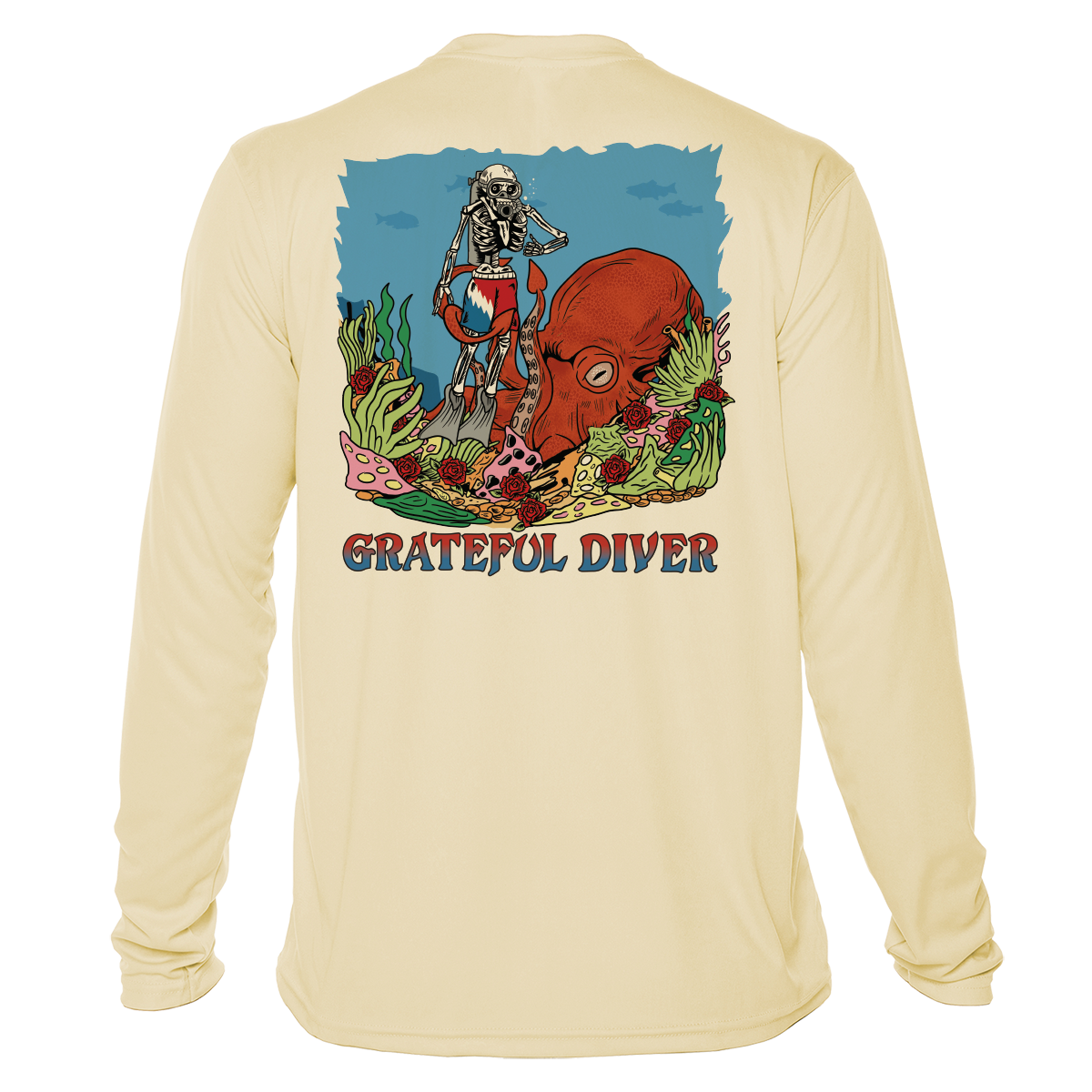 Grateful Diver Release the Kraken UV Shirt