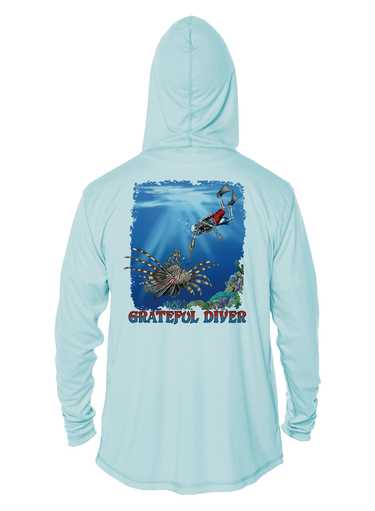 Grateful Diver Lionfish Hunter UV Hoodie