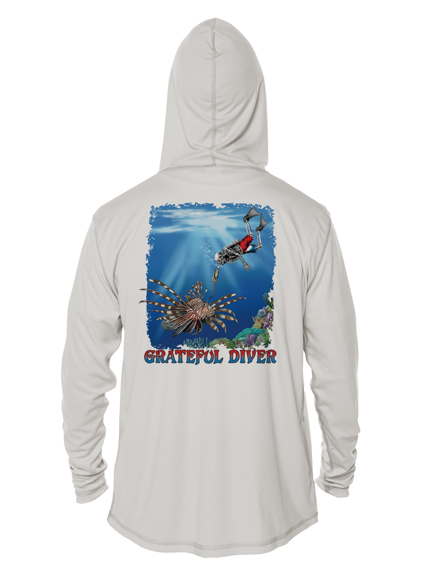 Grateful Diver Lionfish Hunter UV Hoodie