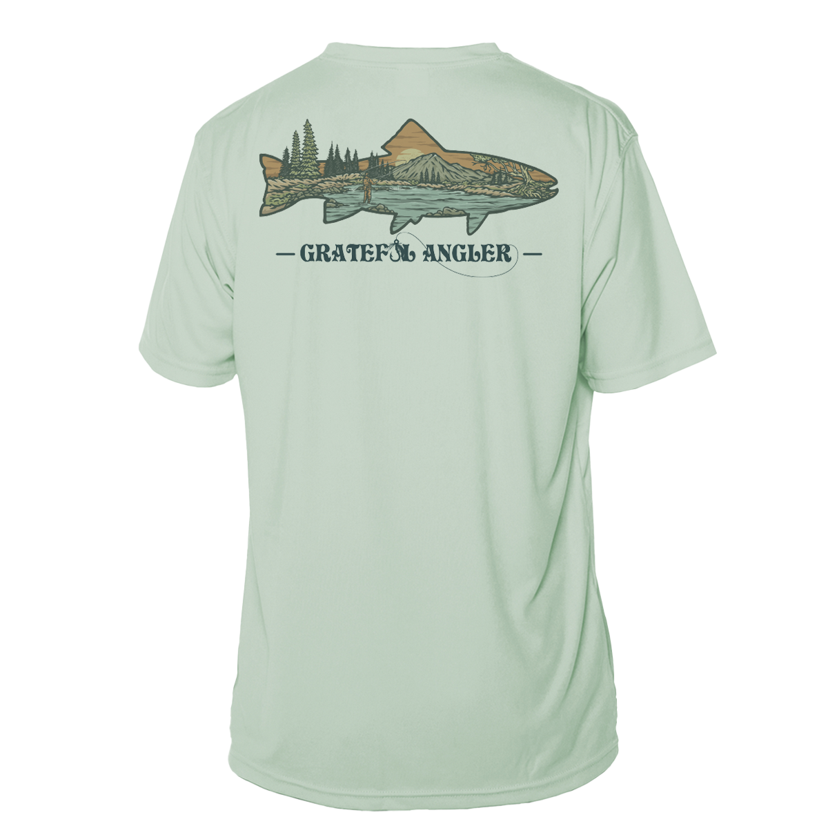 Grateful Angler Mountain Trout Short Sleeve UV Shirt