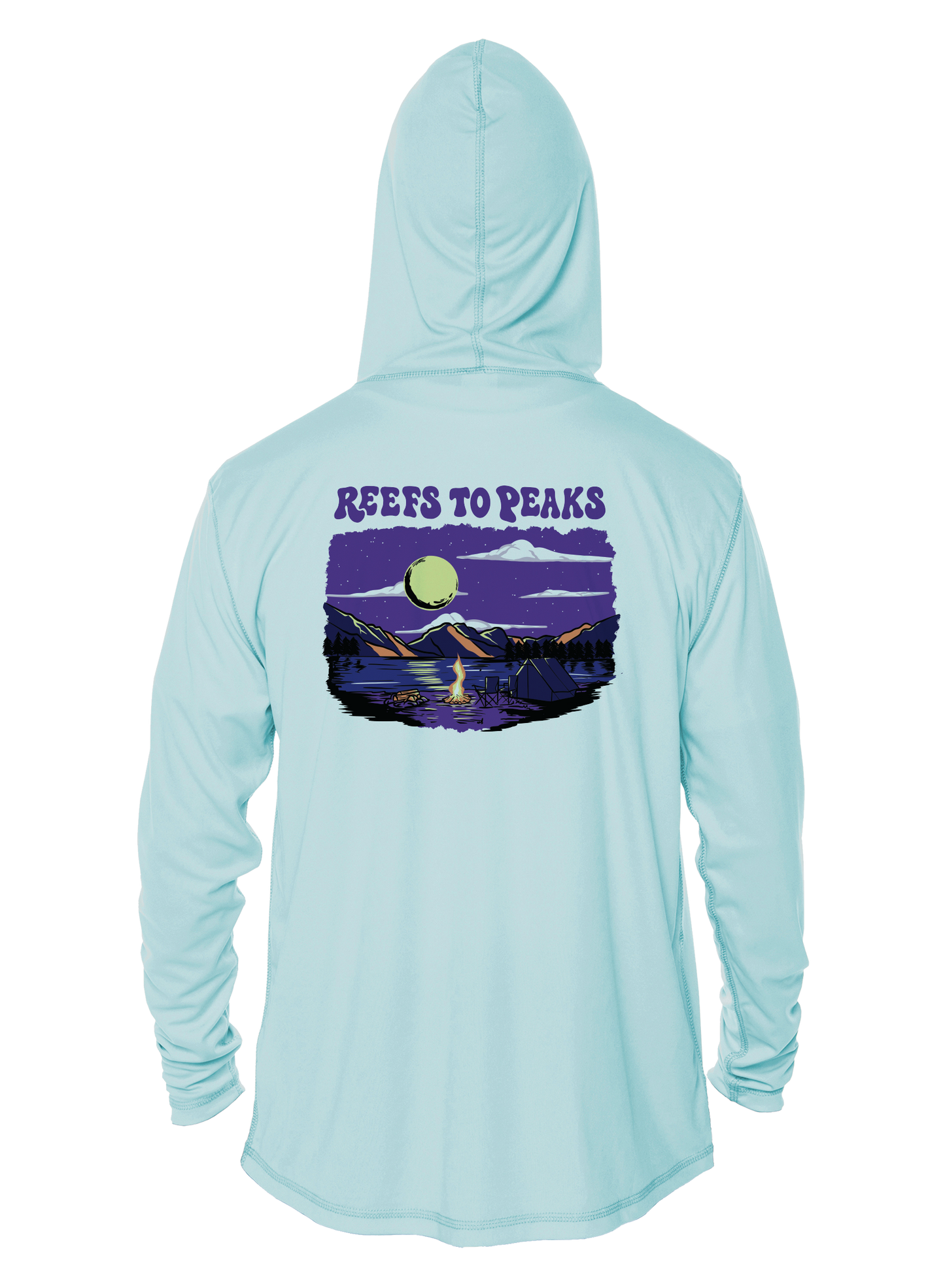Moonlit Camp UPF 50+ Performance Hoodie | Reefs to Peaks