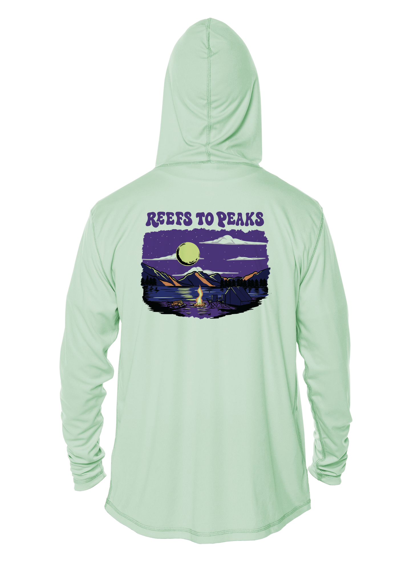 Moonlit Camp UPF 50+ Performance Hoodie | Reefs to Peaks