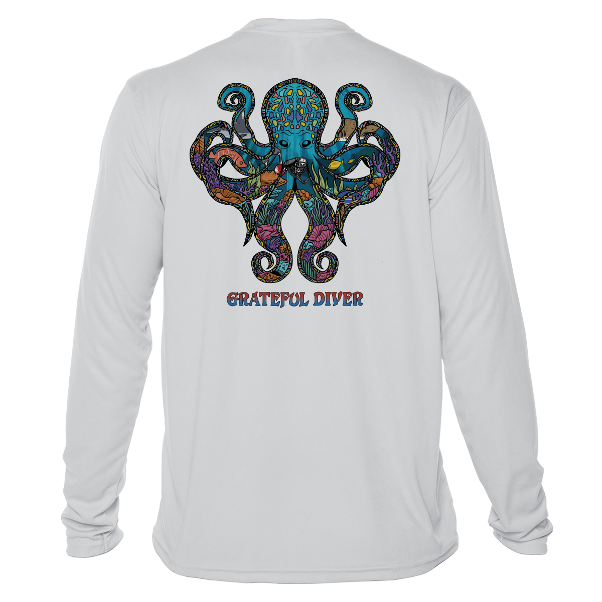 Grateful Diver Psychedelic Octopus UV Shirt