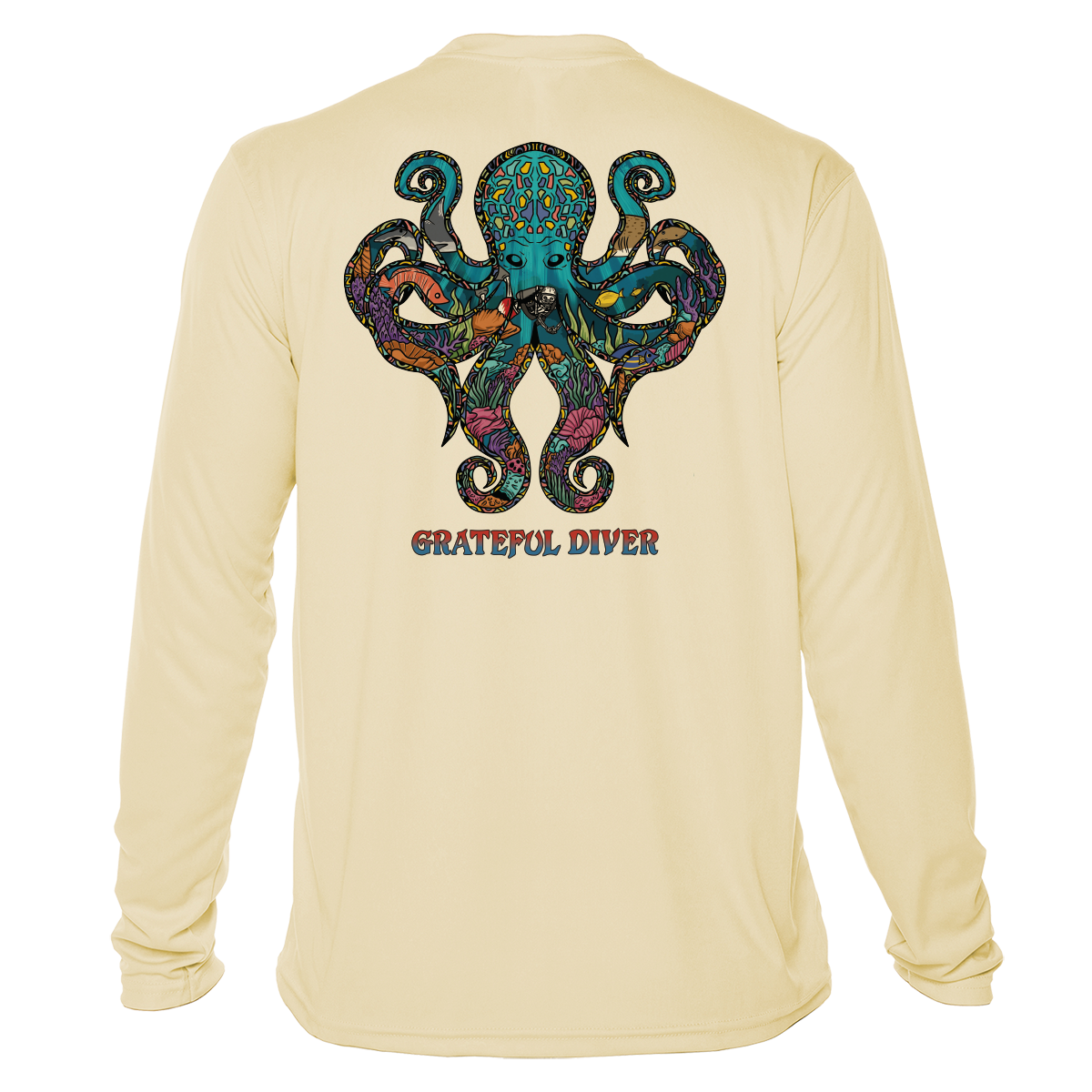 Grateful Diver Psychedelic Octopus UV Shirt