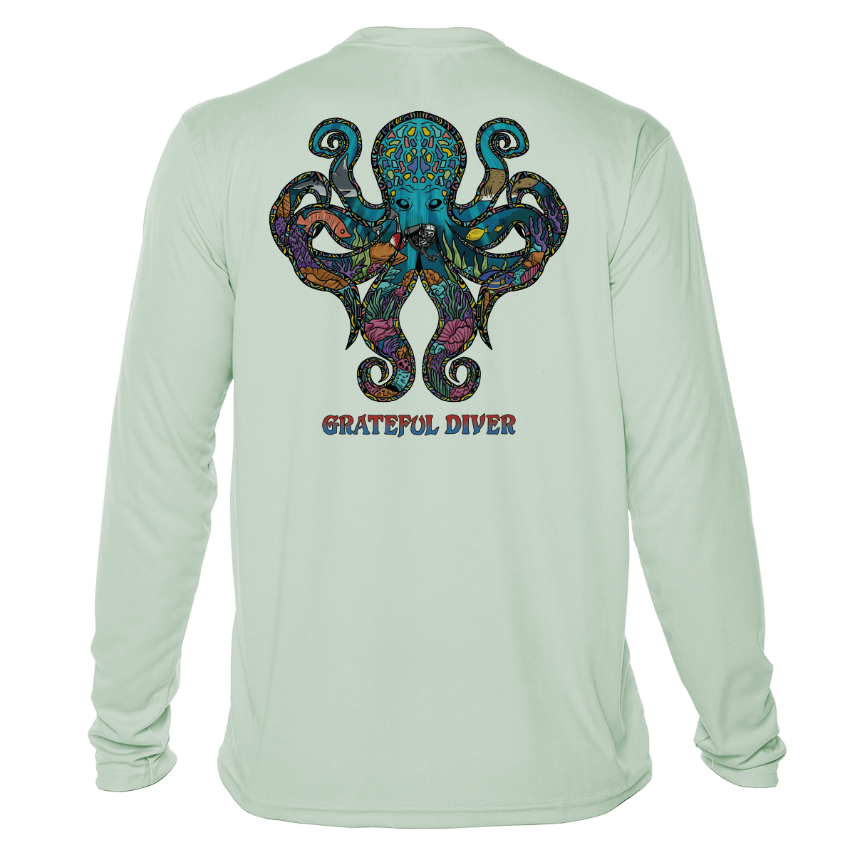 Grateful Diver Psychedelic Octopus UV Shirt