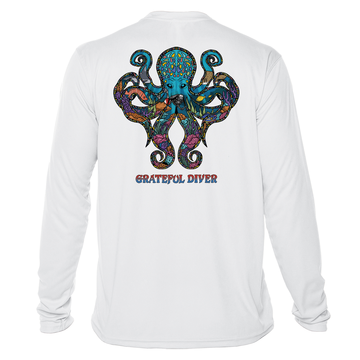 Grateful Diver Psychedelic Octopus UV Shirt