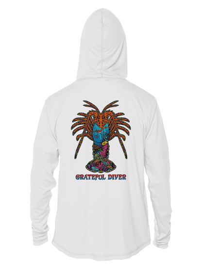 Grateful Diver Psychedelic Lobster UV Hoodie