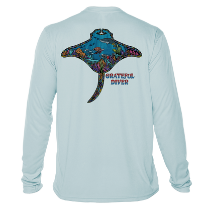 Grateful Diver Psychedelic Manta Ray UV Shirt