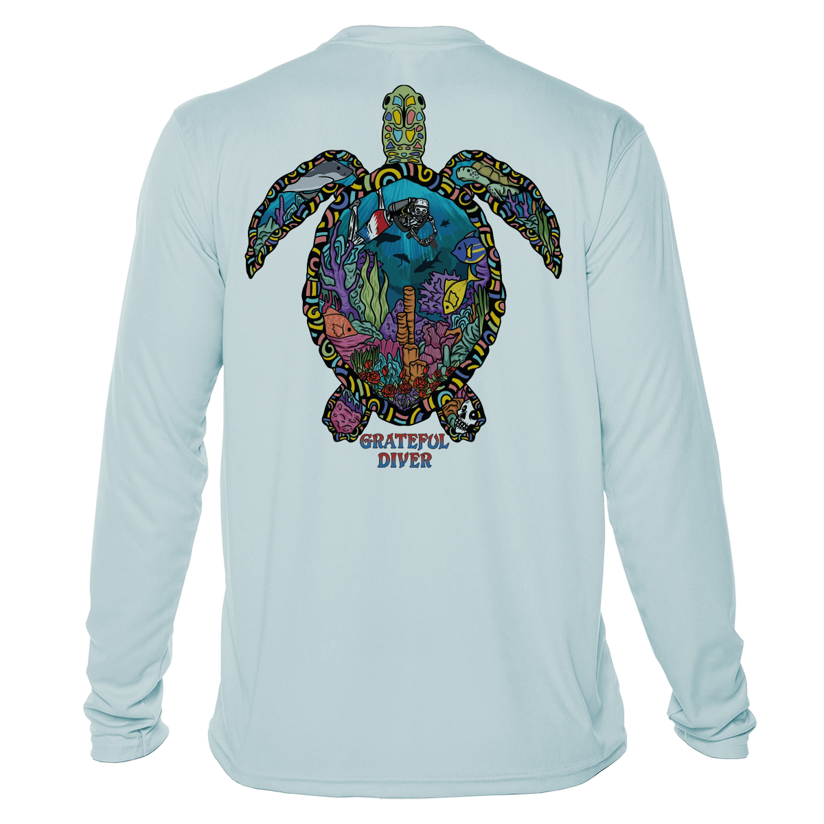 Grateful Diver Psychedelic Turtle UV Shirt