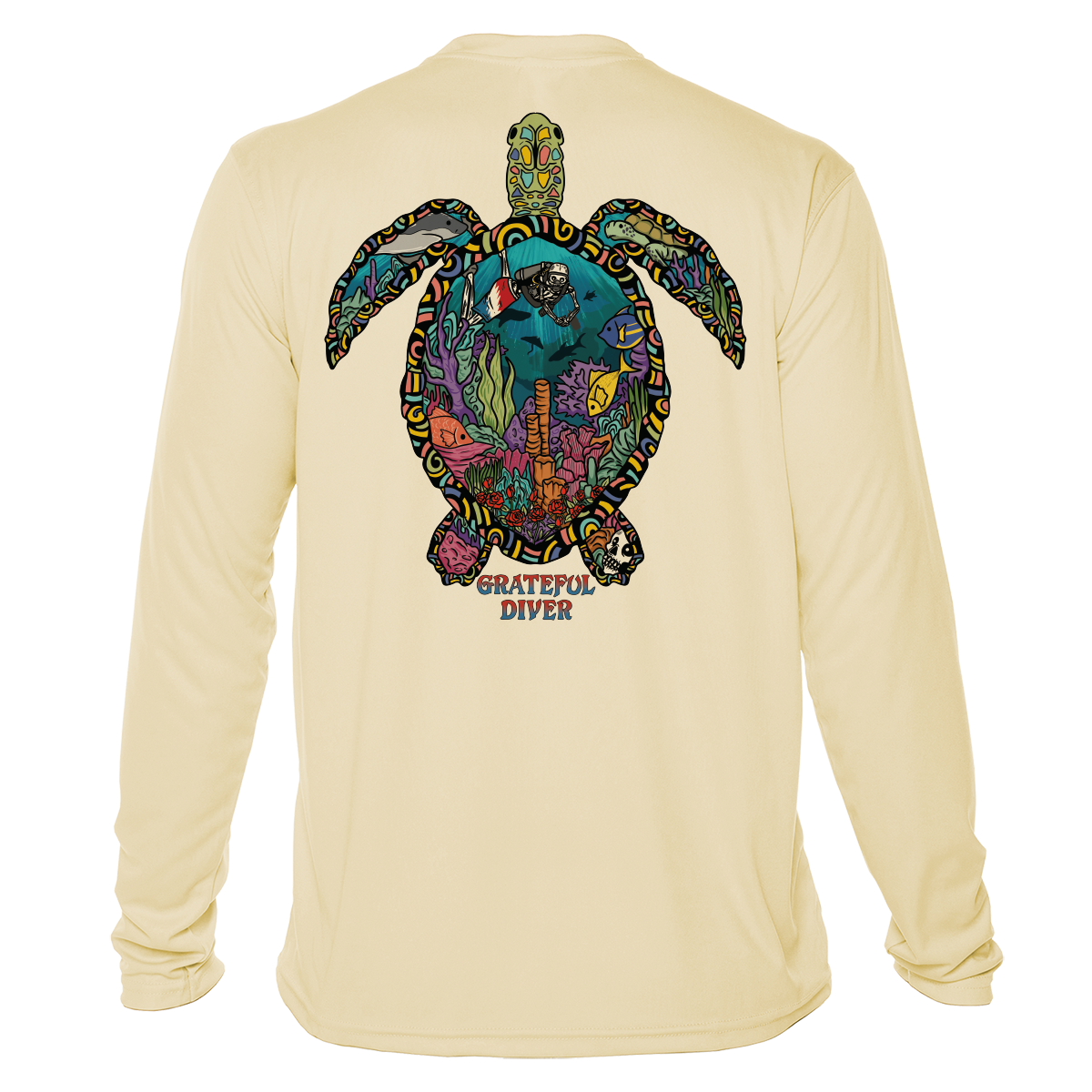 Grateful Diver Psychedelic Turtle UV Shirt