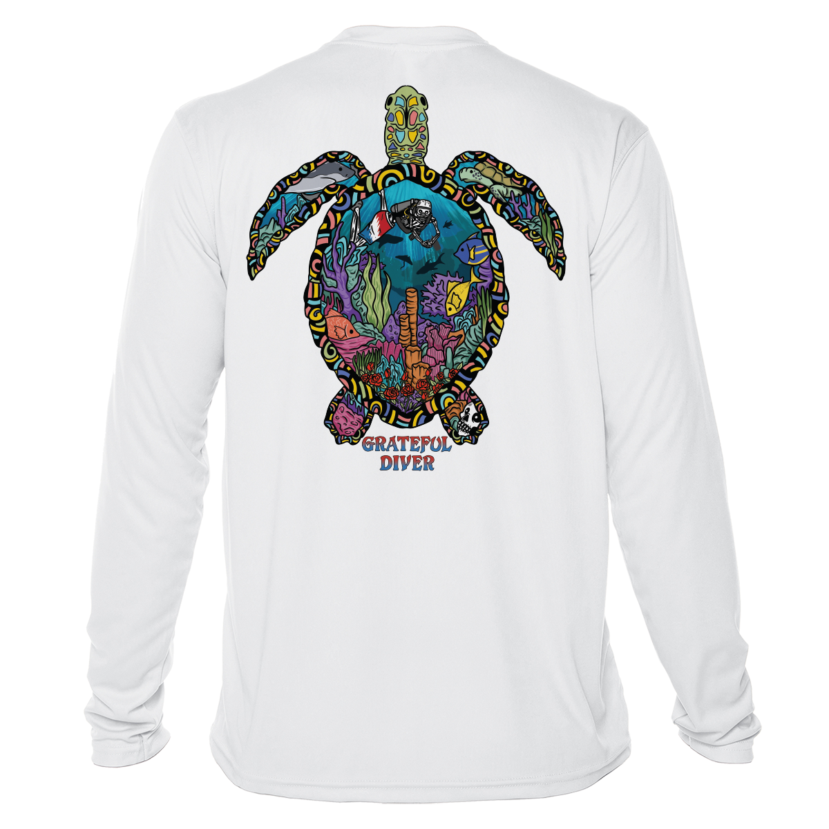 Grateful Diver Psychedelic Turtle UV Shirt