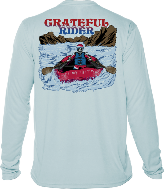 Grateful Rider Rafting Skeleton UV Shirt