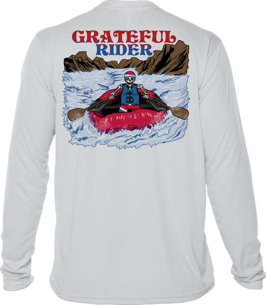 Grateful Rider Rafting Skeleton UV Shirt
