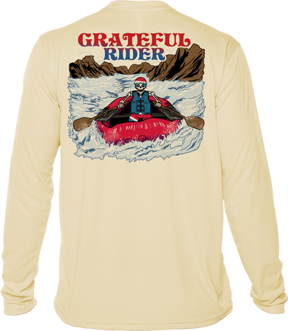 Grateful Rider Rafting Skeleton UV Shirt