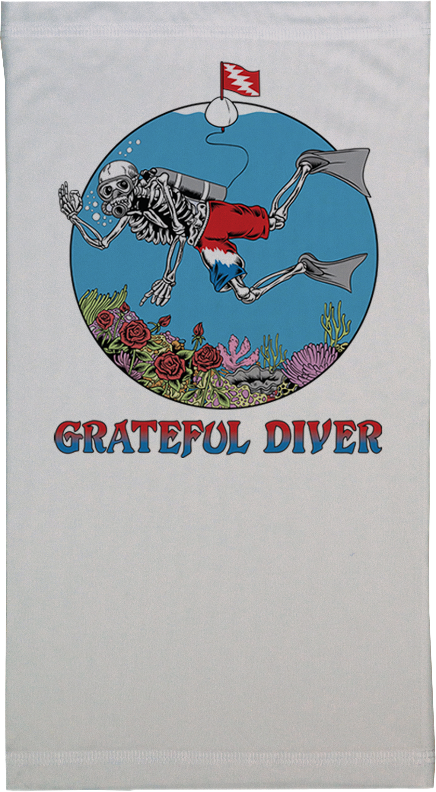 Grateful Diver Skeleton Diver Neck Gaiter