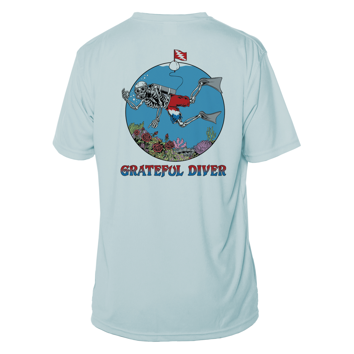 Skeleton Diver UPF 50+ Short Sleeve | Grateful Diver