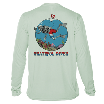 Skeleton Diver UPF 50+ Long Sleeve Shirt | Grateful Diver
