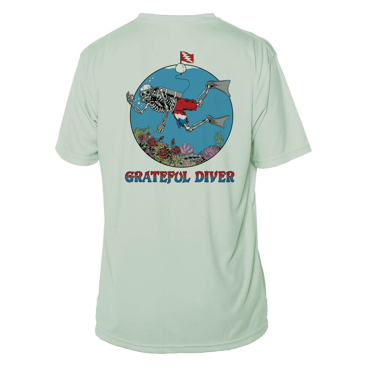 Skeleton Diver UPF 50+ Short Sleeve | Grateful Diver