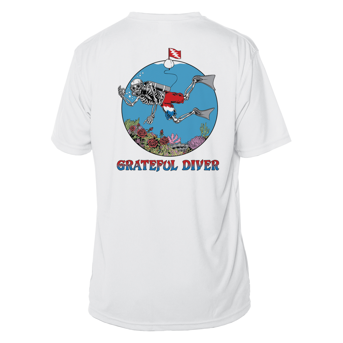 Skeleton Diver UPF 50+ Short Sleeve | Grateful Diver