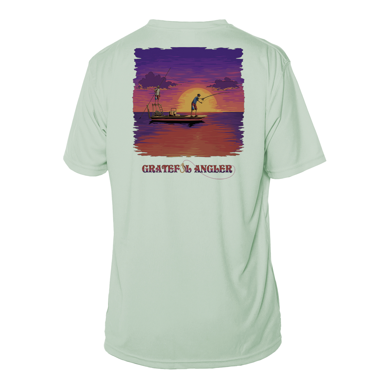 Grateful Angler Skeleton Anglers Short Sleeve UV Shirt
