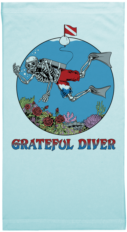 Skeleton Diver UPF 50+ Performance Neck Gaiter | Grateful Diver
