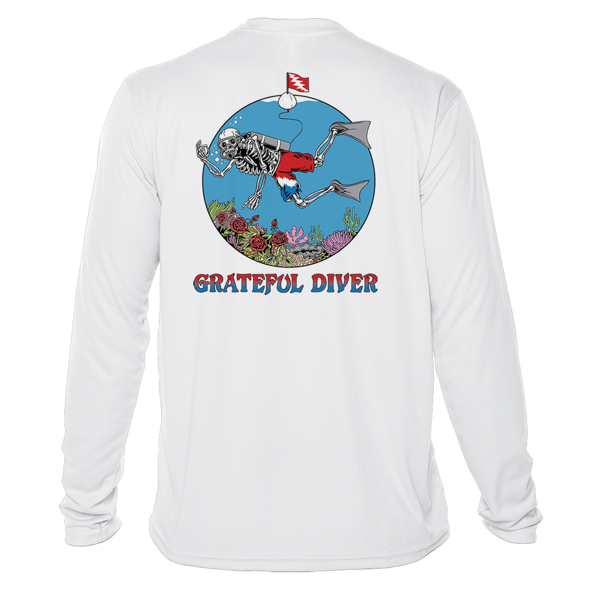 Grateful Diver Skeleton Diver UV Shirt