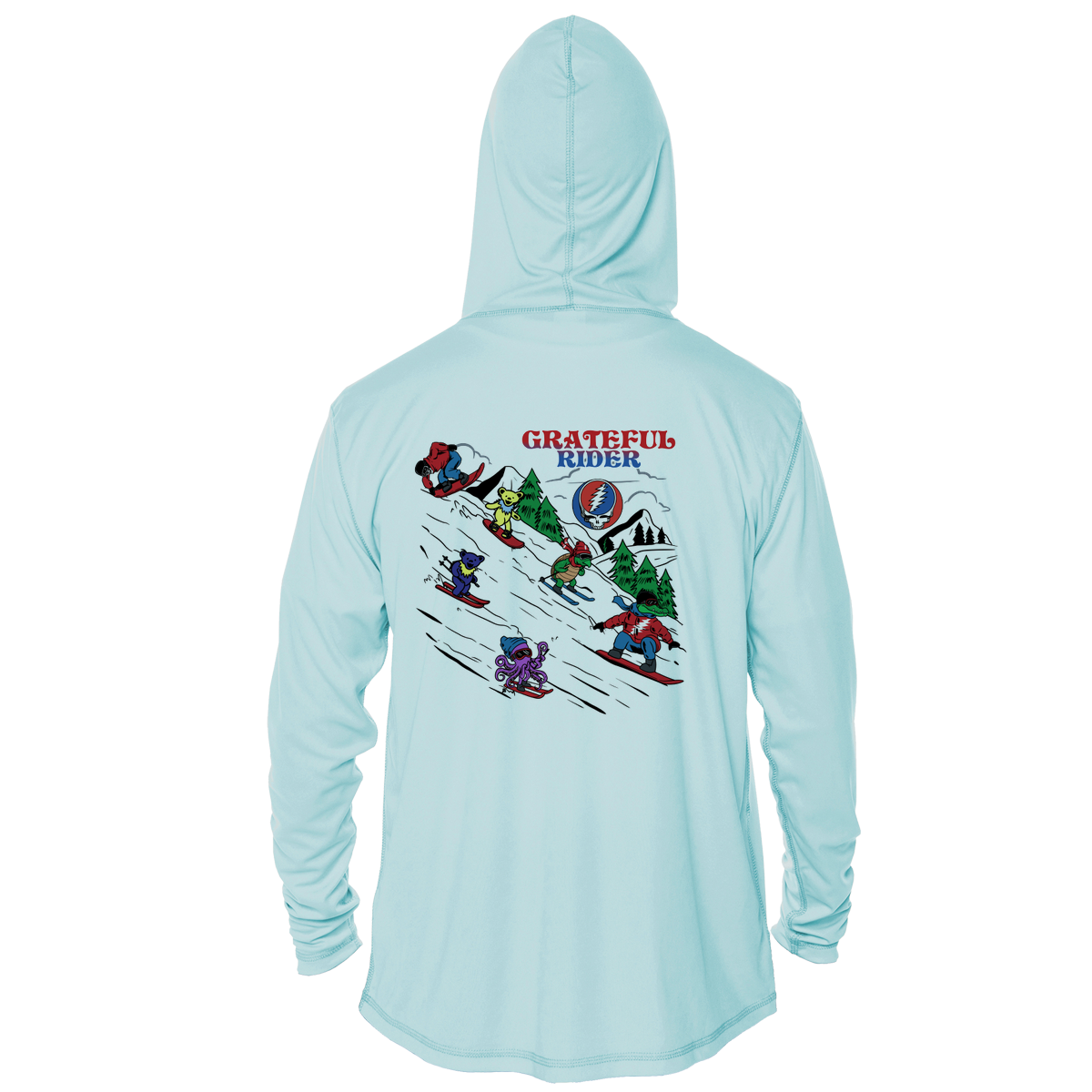 Powder Parade UPF 50+ Performance Hoodie | Grateful Rider