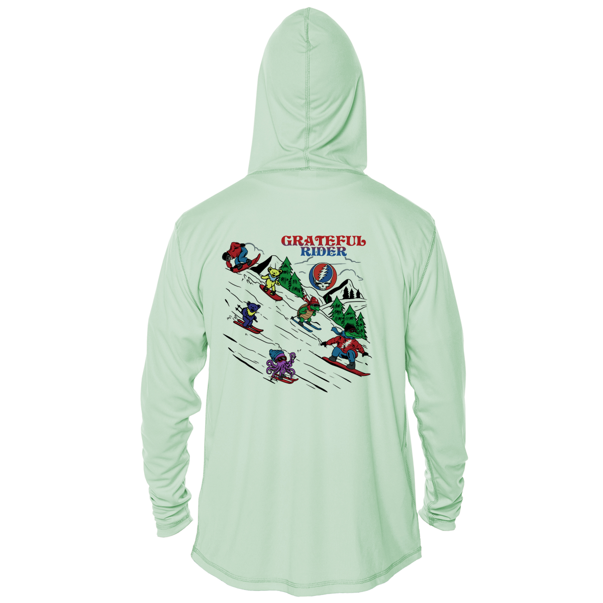 Powder Parade UPF 50+ Performance Hoodie | Grateful Rider