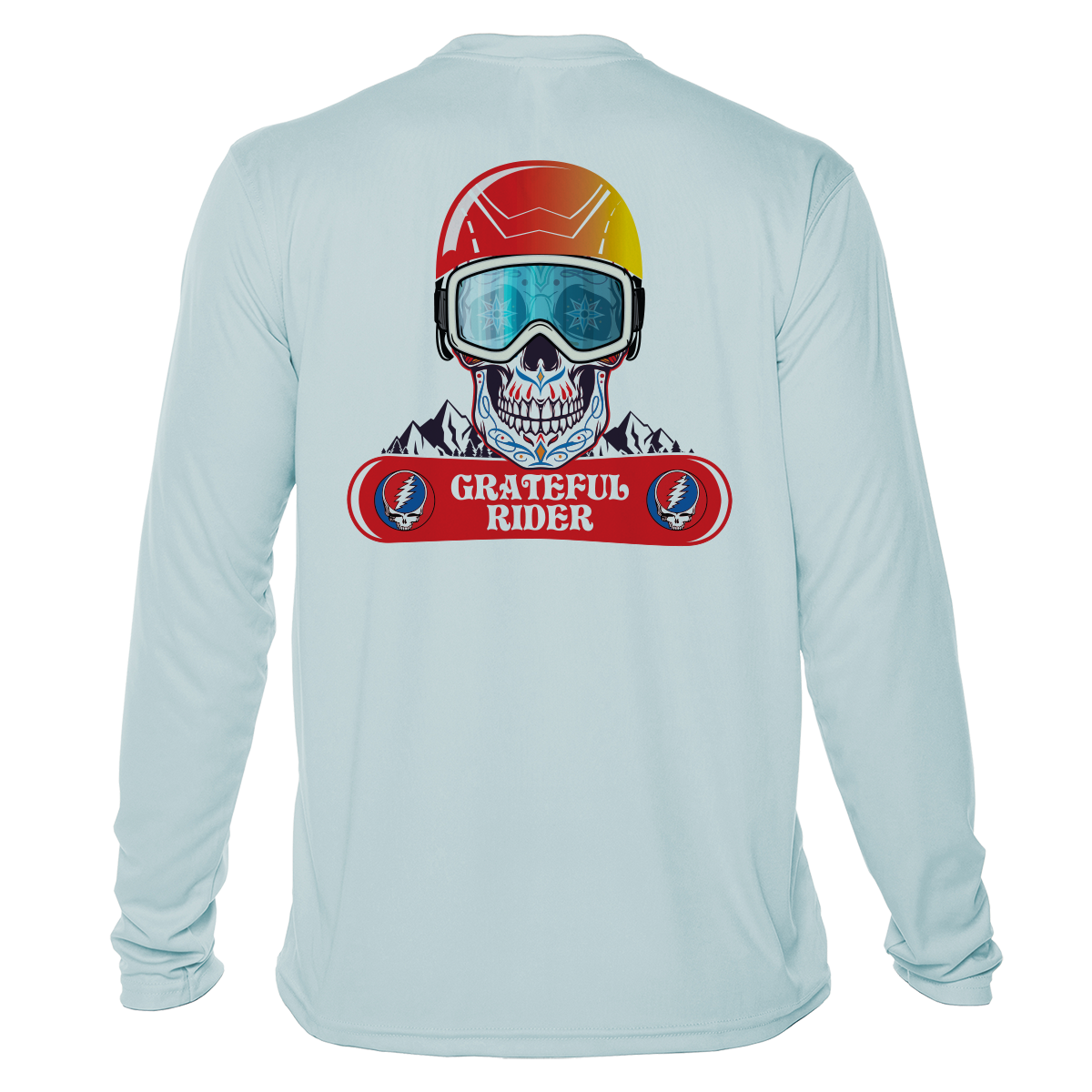 Sugar Skull Shredder UPF 50+ Long Sleeve Shirt | Grateful Rider