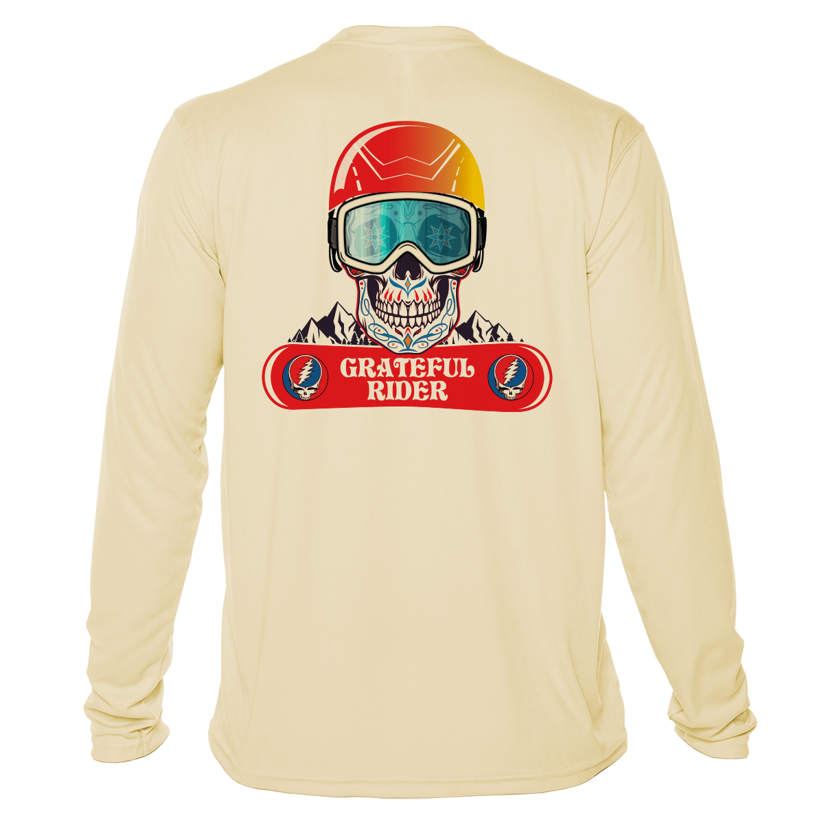 Sugar Skull Shredder UPF 50+ Long Sleeve Shirt | Grateful Rider