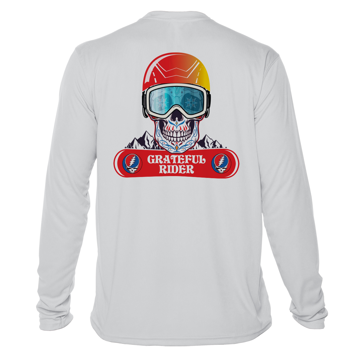 Sugar Skull Shredder UPF 50+ Long Sleeve Shirt | Grateful Rider