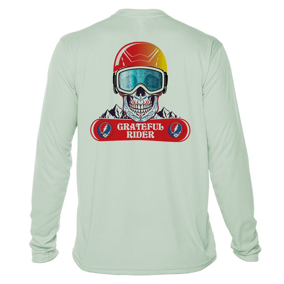 Sugar Skull Shredder UPF 50+ Long Sleeve Shirt | Grateful Rider