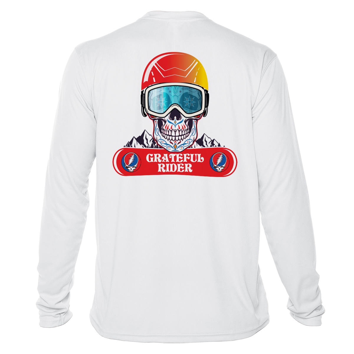 Sugar Skull Shredder UPF 50+ Long Sleeve Shirt | Grateful Rider
